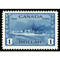 canada stamp 262 tribal class destroyer royal canadian navy 1 1942 M VFNH 018