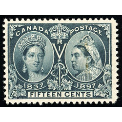 canada stamp 58 queen victoria diamond jubilee 15 1897 M F VFNG 054