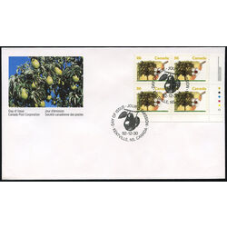 canada stamp 1372 bartlett pear 86 1992 FDC LR