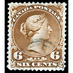 canada stamp 27 queen victoria 6 1868 U VF 031