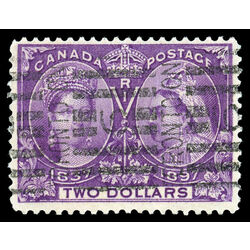 canada stamp 62 queen victoria diamond jubilee 2 1897 U F VF 072