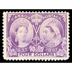 canada stamp 64 queen victoria diamond jubilee 4 1897 M F VF 061
