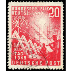 germany stamp 666 reconstruction 1949 U 001