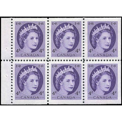 canada stamp bk booklets bk50 queen elizabeth ii 1955