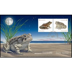 canada stamp 3421 2 fdc endangered frogs 1 84 2024
