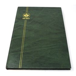 green stockbook including canadian stamps
