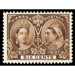 canada stamp 55 queen victoria diamond jubilee 6 1897 M F VFNH 047