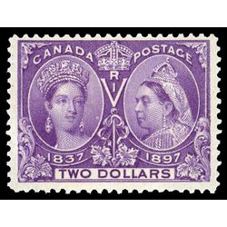 canada stamp 62 queen victoria diamond jubilee 2 1897 M F VF 073