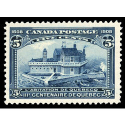 canada stamp 99 champlain s habitation 5 1908 M VF 064