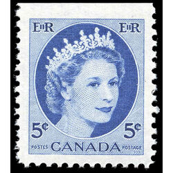 canada stamp 341aivs queen elizabeth ii 5 1954