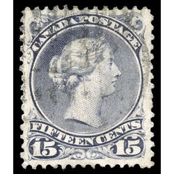 canada stamp 30c queen victoria 15 1868 U VF 001