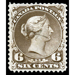 canada stamp 27f queen victoria 6 1868 U XF 002