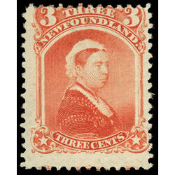 newfoundland stamp 33 queen victoria 3 1870 M VGOG 031