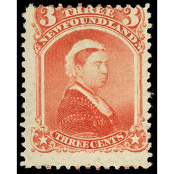 newfoundland stamp 33 queen victoria 3 1870 M VGOG 031