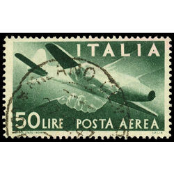italy stamp c113 plane and clasped hands 1946