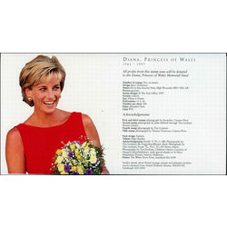 great britain stamp 1795a portraits of diana 1998 COT MVFNH