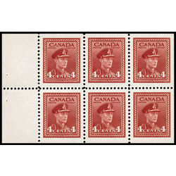 canada stamp bk booklets bk39a king george vi war issue 1947