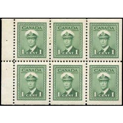 canada stamp bk booklets bk32a king george vi in navy uniform 1942