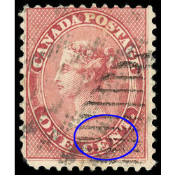 canada stamp 14 queen victoria 1 1859 U F 084
