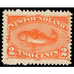 newfoundland stamp 48 codfish 2 1887 M F VFNH 015
