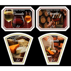 canada stamp 2168 71 canadian wine and cheese 2006
