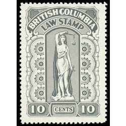 canada revenue stamp bcl51 law stamps 10 1958