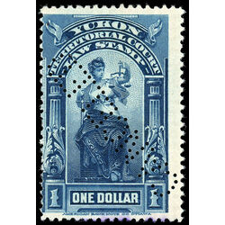 canada revenue stamp yl10 territorial court 1 1902