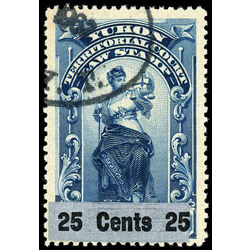 canada revenue stamp yl13g territorial court 1902