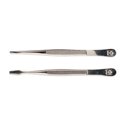 deluxe stamp tongs 6 15cm straight tip with sleeve