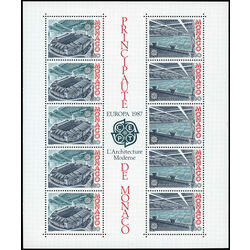 monaco stamp 1564a louis ii stadium europa 1987 1987