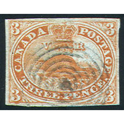 canada stamp 4xiii beaver 3d 1852
