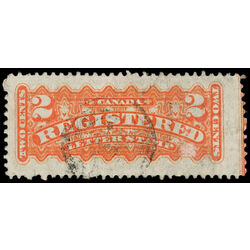 canada stamp f registration f1 registered stamp 2 1875 U VF 037