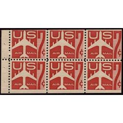 us stamp c air mail c60a jet airliner silhouette 43 1960