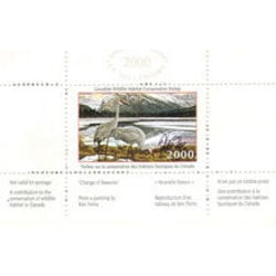 canadian wildlife habitat conservation stamp fwh16d sandhill cranes 8 50 2000