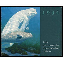quebec wildlife habitat conservation stamp qw7 belugas by daniel grenier 7 1994