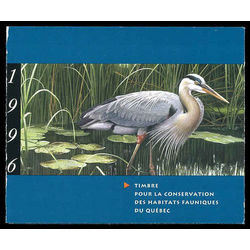 quebec wildlife habitat conservation stamp qw9b great blue heron by jean charles daumas 7 50 1996