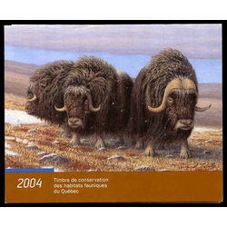 quebec wildlife habitat conservation stamp qw17d musk oxen by daniel labelle 10 2004