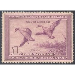 us stamp rw hunting permit rw5 pintail drake and hen alighting 1 1938