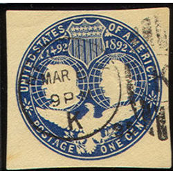 us stamp u postal stationery u348 columbus liberty 1 1893