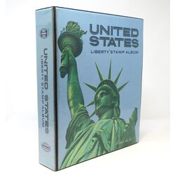 united states liberty album with used stamps