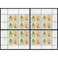 canada stamp 419 quebec white garden lily 5 1964 PB SET %231