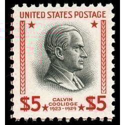 us stamp postage issues 834 calvin coolidge 5 0 1938