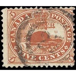 canada stamp 15iii beaver 5 1859