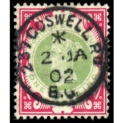 great britain stamp 126 queen victoria 1 sh 1900 U F 017