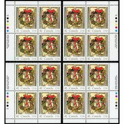 canada stamp 1149 holly wreath 42 1987 PB SET