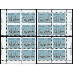 canada stamp 930 sleigh 50 1985 PB SET