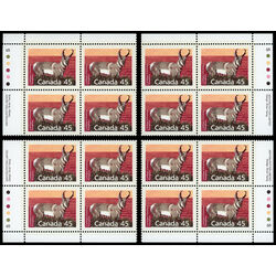 canada stamp 1172 pronghorn 45 1990 PB SET