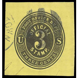 us stamp postal stationery u uo12 post office department 3 1874
