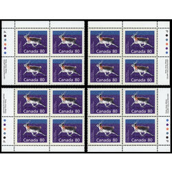 canada stamp 1180 peary caribou 80 1990 PB SET