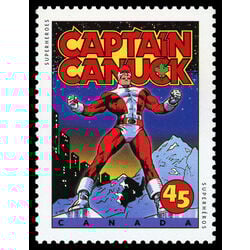 canada stamp 1582 captain canuck drawing by richard comely 45 1995